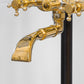 Detail of the traditional Francone BT23HD solid brass bathroom faucet spout.