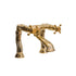 Traditional Francone BT25D unlacquered brass deck mounted bath filler tap, handcrafted in Italy.