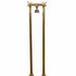 Traditional floor-mounted bath faucet in unlacquered brass, the Francone BT25F classic bathroom tap.