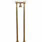 Traditional floor-mounted bath faucet in unlacquered brass, the Francone BT25F classic bathroom tap.