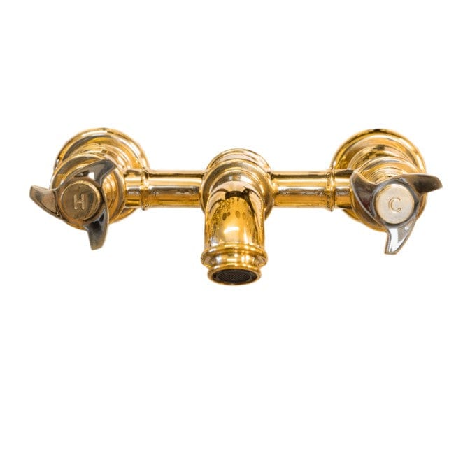 Traditional Francone BT25Z solid brass wall-mounted bath filler faucet for the bathroom.
