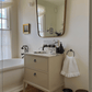 Traditional Francone BT34 wall-mounted bathroom faucet in Gunmetal finish, by DeBeauvoir Renovation.