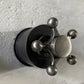 Bespoke gunmetal solid brass Francone BT34M traditional bathroom faucet tap detail.