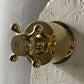 Traditional Francone BT34M unlacquered brass bathroom faucet handle with a round base cover.