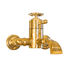 Francone BT34TW wall-mounted thermostatic bath filler faucet in unlacquered brass.