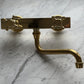 Traditional Francone BT41Q wall-mounted solid brass tap featuring a quadratic body and swivel spout.