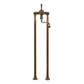 Francone BT41TF traditional floor-mounted bathroom faucet with a swivel spout in solid brass.