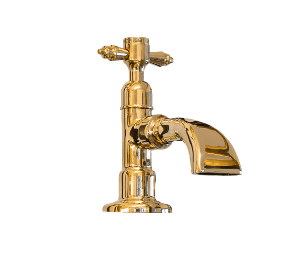 Francone BT50D traditional solid brass bathroom faucet tap with a waterfall spout.
