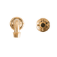Francone BT56 unlacquered brass wall-mounted faucet and traditional progressive mixer tap handle.