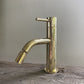 Francone BT64B bidet mixer tap in solid brass, a deck-mounted bathroom faucet with a swivel nozzle.