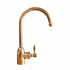 Traditional Francone BT69C kitchen mixer tap, an old bronze solid brass faucet with a curved swivel spout.
