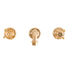 Traditional Francone BT71 wall-mounted bathroom tap faucet in unlacquered brass.