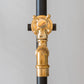 Traditional Francone BT76 unlacquered brass wall-mounted single tap faucet, handcrafted in Italy.