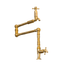 Francone BT83 traditional unlacquered brass kitchen pot filler faucet with a deck-mounted single-hole design.