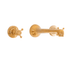 A Francone BT91 traditional wall-mounted solid brass bathroom tap and faucet.