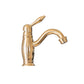 Traditional Francone BT97 deck mounted bathroom faucet in unlacquered brass.