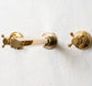 Traditional Francone BT99 unlacquered brass wall-mounted tap and faucet for a classic bathroom.