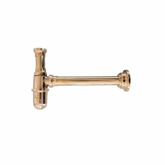 The Francone BTA1 traditional solid brass bottle trap waste for bathroom basins.