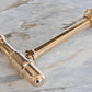 Francone BTA1 traditional bathroom bottle trap waste in polished unlacquered brass.