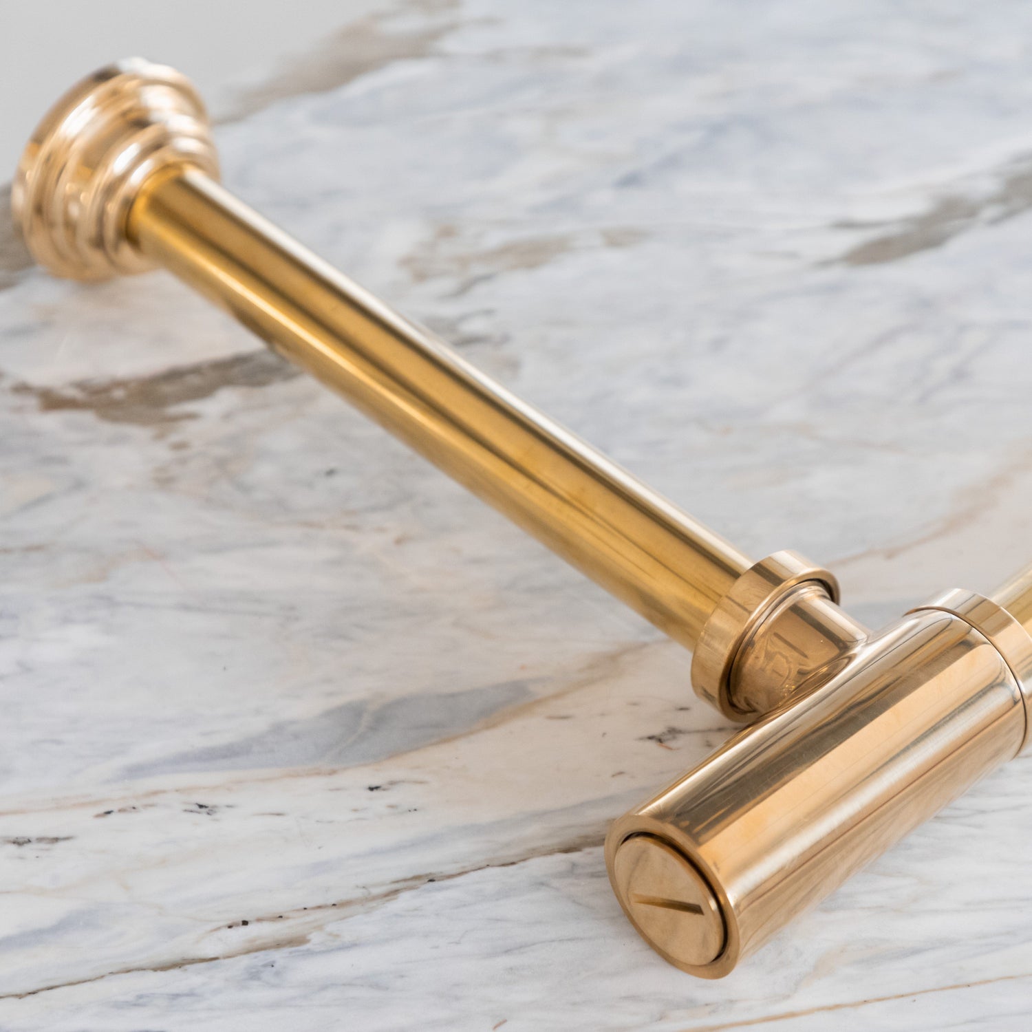 Francone BTA19 solid brass modern bottle trap waste for bathroom basins, made in Italy.