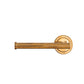 Francone BTA20 unlacquered brass wall-mounted toilet roll holder, a bespoke solid brass bathroom accessory.