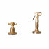 Francone BTA22 traditional solid brass deck-mounted pull-out kitchen spray and faucet handle.