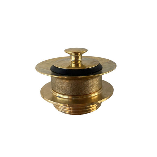 The Francone BTA2S traditional solid brass basin drain waste with matching plug.