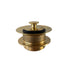 The Francone BTA2S traditional solid brass basin drain waste with matching plug.
