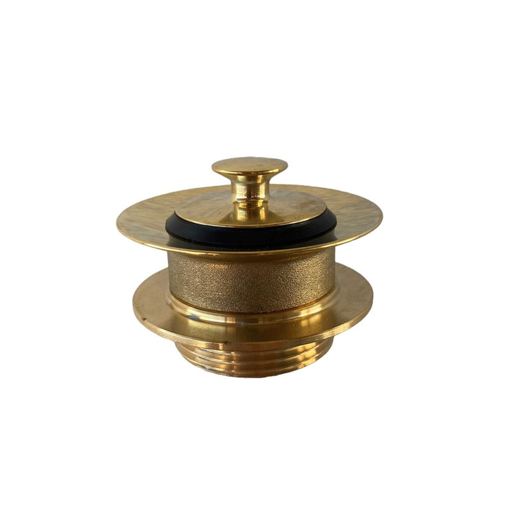 The Francone BTA2S traditional solid brass basin drain waste with matching plug.