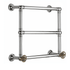 Francone BTR3 traditional three-bar plumbed heated brass towel rail for the bathroom in a brass finish.