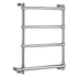 Handcrafted solid brass Francone BTR4 four-bar electric heated towel rail for luxury bathrooms.