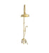 Traditional solid brass Francone BTS13D deck mounted column shower with hand shower and bath filler.
