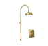 Francone BTS14 traditional solid brass column shower with a concealed thermostatic mixer.