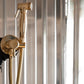 Francone BTS20MS solid brass wall-mounted hand-held shower with integrated mixer and bidet spray.