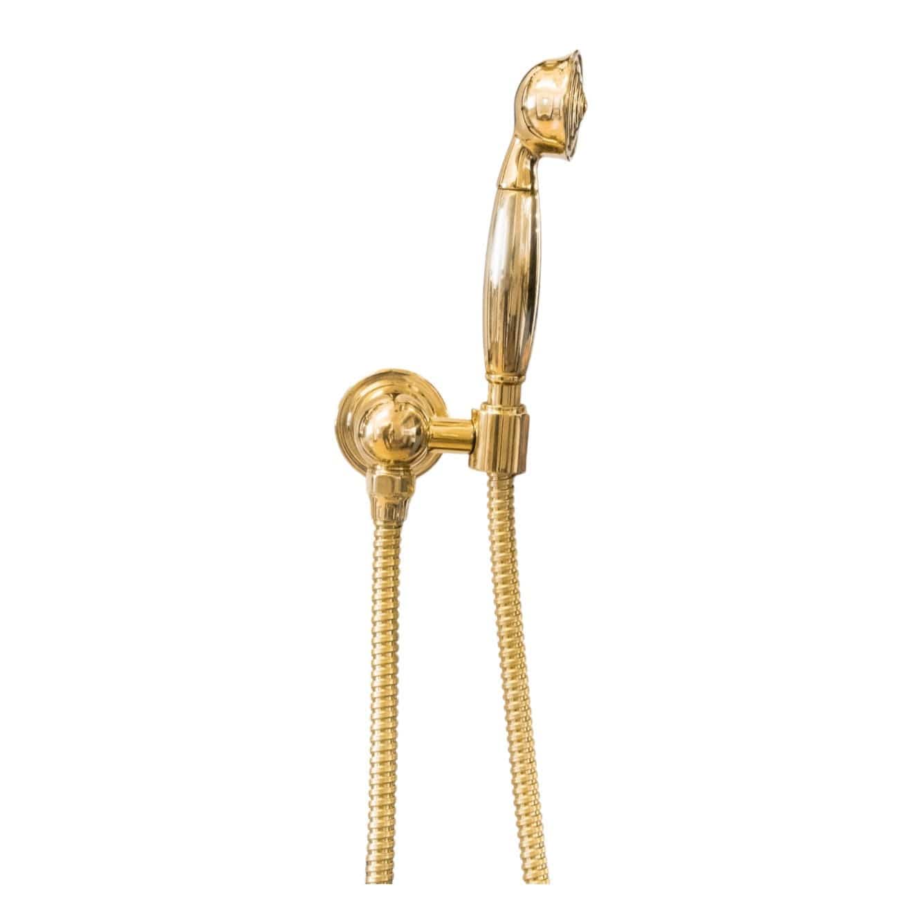 Traditional Francone BTS23 solid brass wall-mounted handheld shower for luxury bathrooms.