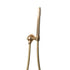 Francone BTS23M wall-mounted hand-held shower with a minimalist design in solid unlacquered brass.