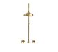Francone BTS37 traditional column shower with hot and cold handles in solid brass for luxury bathrooms.