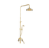 Traditional Francone BTS38 solid brass adjustable column shower with a hand shower and bath filler.
