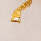 Detail of the gold-plated solid brass Francone BTS3F bath filler spout, an Italian designer faucet.