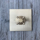 Traditional Francone BTS41D square solid brass thermostatic shower control valve with a classic cross handle.