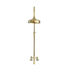 Traditional Francone BTS44 solid brass adjustable column shower with an integrated bath filler.
