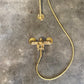 Traditional Francone BTS51 solid brass thermostatic shower valve, handcrafted in Italy.