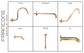 Francone BTS54 solid brass shower arm design options including standard, swan, ceiling, and curve shapes.