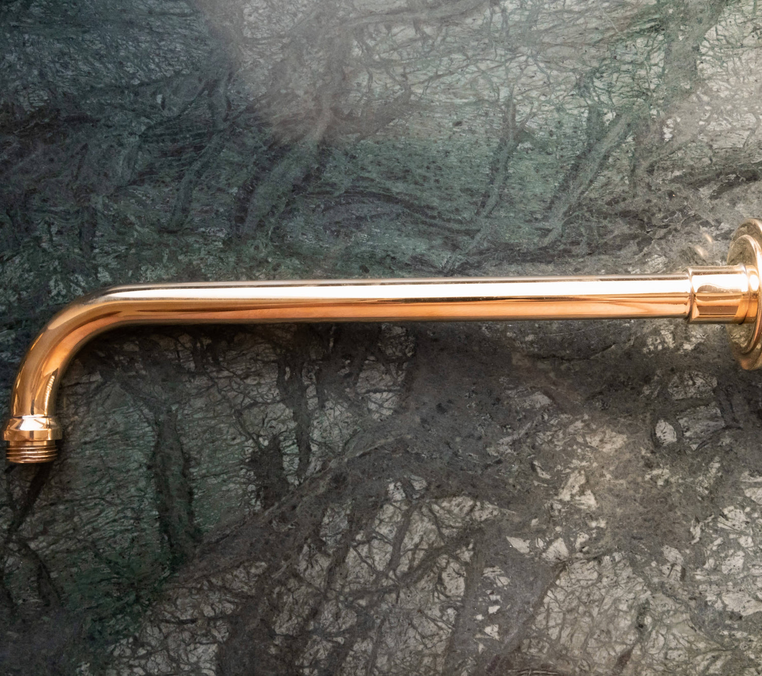 Francone BTSA wall-mounted solid brass shower arm for traditional bathroom showers.