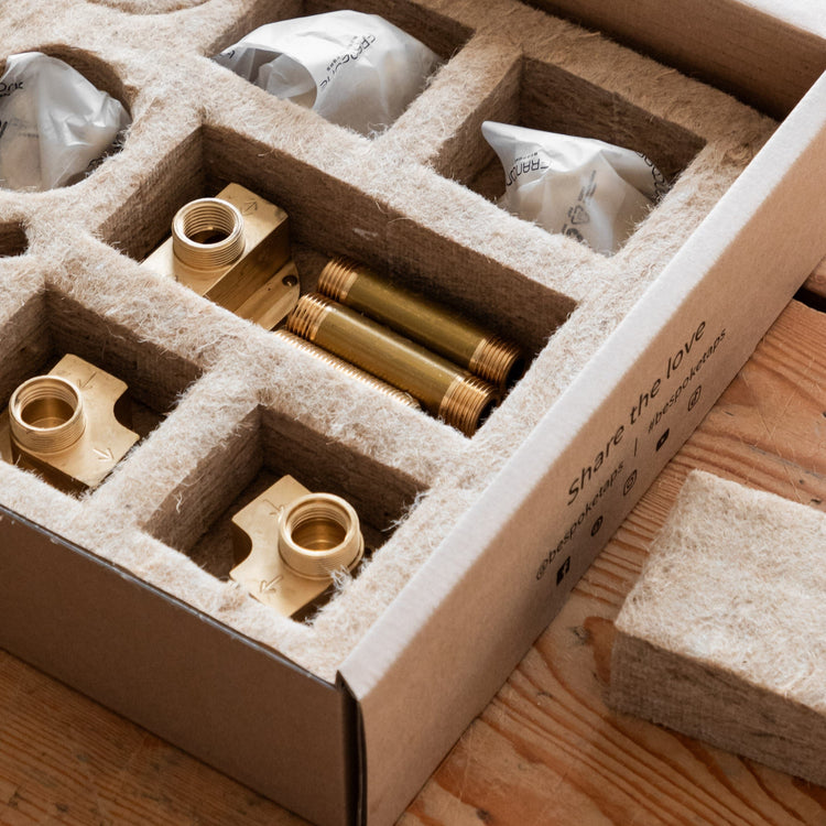 Francone first fix and shipping service for bespoke solid brass taps and fittings.