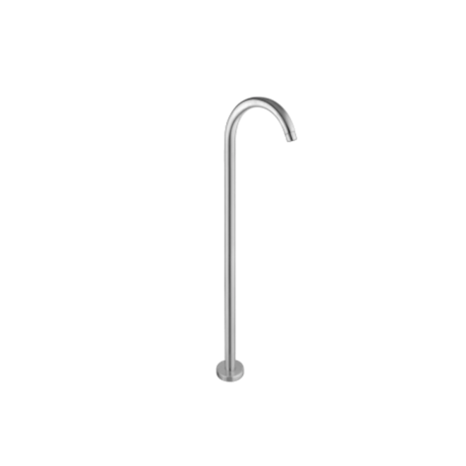 Francone SS67 floor-mounted solid brass bath filler tap, also a luxury bathroom faucet.