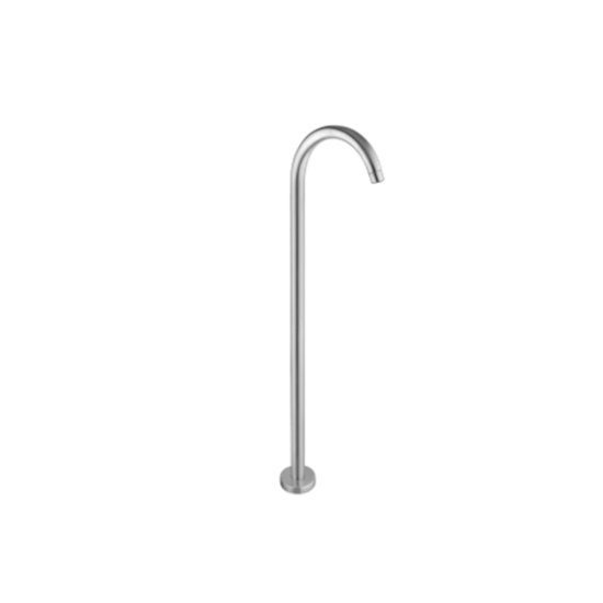 Francone SS67 floor-mounted solid brass bath filler tap, also a luxury bathroom faucet.