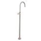 Francone SS77 bespoke solid brass floor mounted bathroom mixer tap and faucet, handcrafted in Italy.