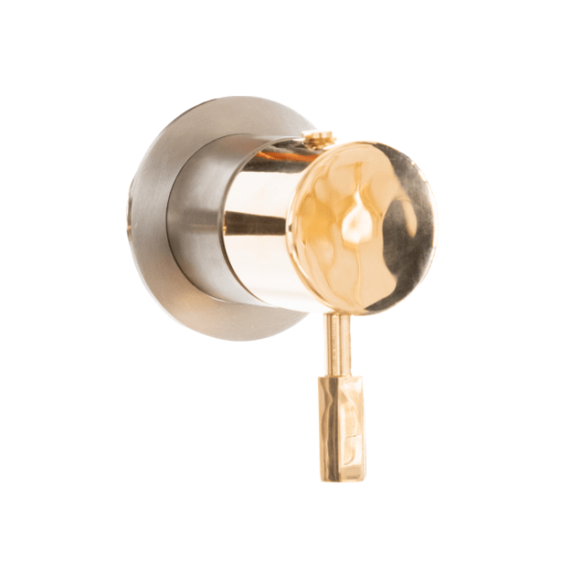Francone SSA5 solid brass wall-mounted shower diverter with a textured lever handle.