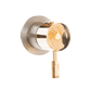 Francone SSA5 solid brass wall-mounted shower diverter with a textured lever handle.